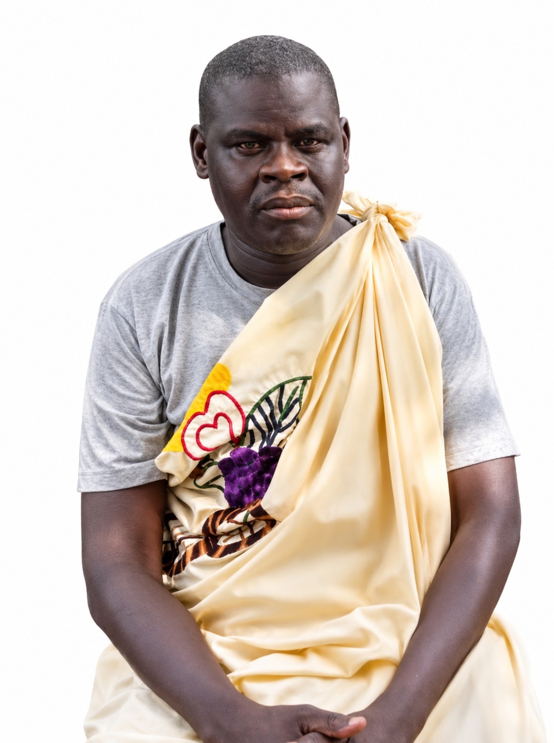 A Thuri community leader in traditional clothing